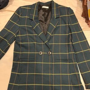 Anine Bing Plaid Blazer